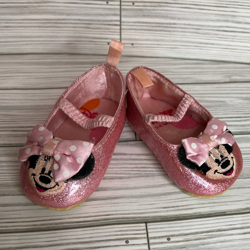 Disney Minnie Mouse Baby Girl Shoe Sandals Bundle Lot 0-6 Months Old - Picture 10 of 11